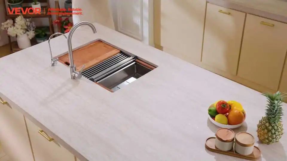 Step-by-Step Installation of the VEVOR Undermount Single Bowl Kitchen Sink