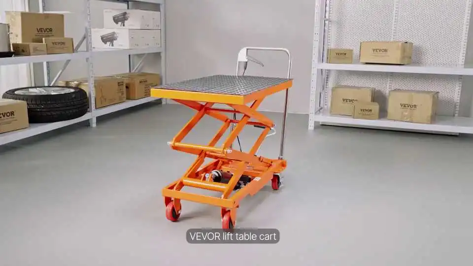 How the VEVOR Hydraulic Table Lift Cart Works – Step-by-Step Usage for Safe Material Handling and Transport