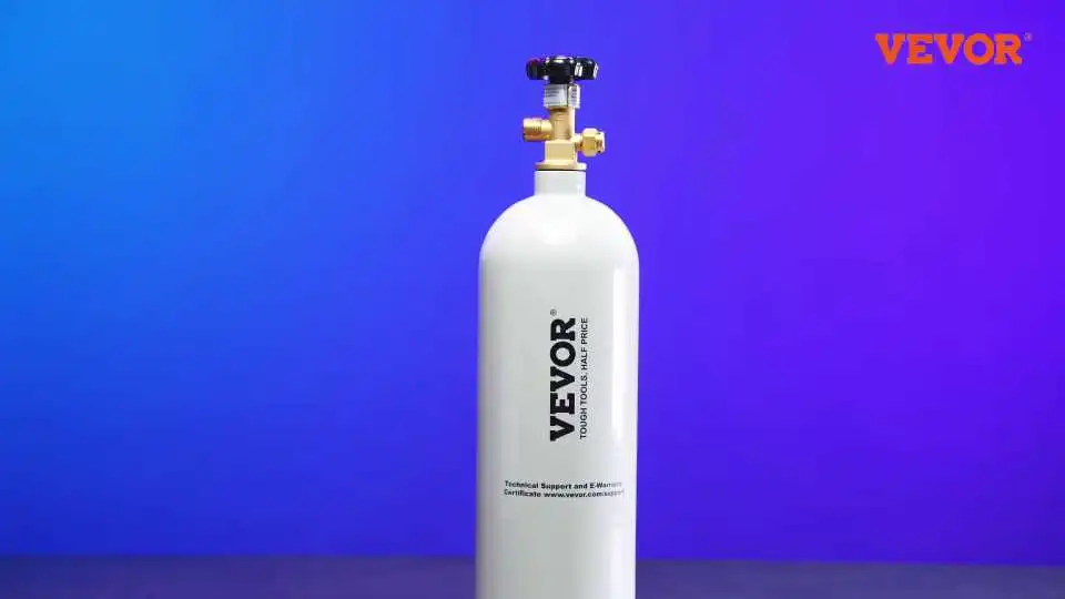 VEVOR CO2-gascilinder: Bekijk hoe deze 5 lbs aluminium tank kosteneffectief CO2 levert voor frisdrank, bier en thuisbrouwen met CGA320-klepveiligheid