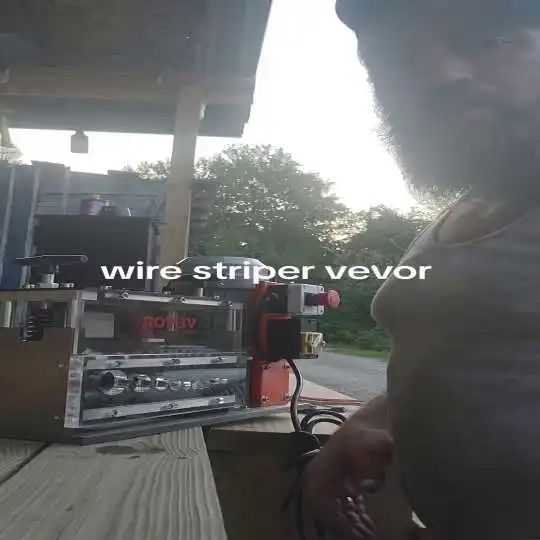 Watch the VEVOR Automatic Wire Stripping Machine Work Efficiently