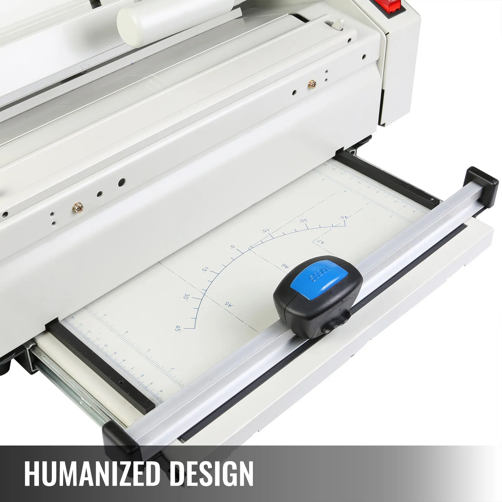 Máquina encuadernadora de libros con pegamento inalámbrica VEVOR con guía ajustable y diseño humanizado.