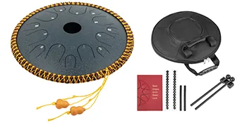 De VEVOR tongue drum wordt geleverd met mallets, reistas en instructieboekje.