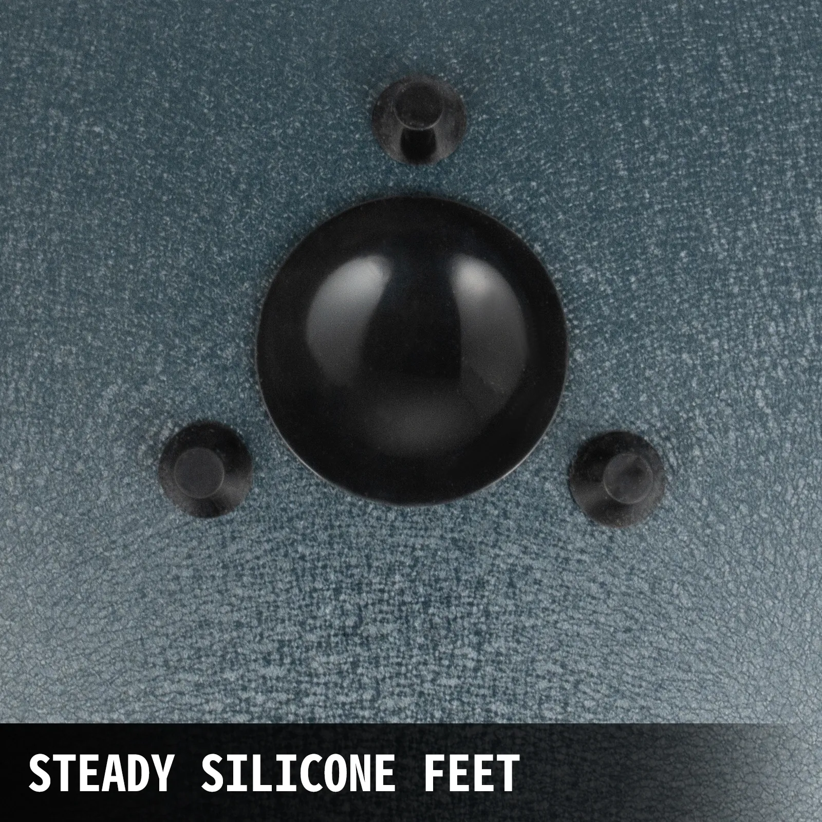 VEVOR tongdrum voorzien van stevige siliconen voetjes voor stabiliteit.