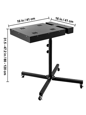 VEVOR Blitztrockner mit einstellbarer Höhe, 16x16 Zoll Heizfläche.