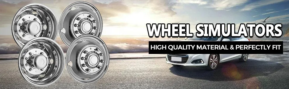 VEVOR wheel simulators on a car with a scenic background, highlighting durability.