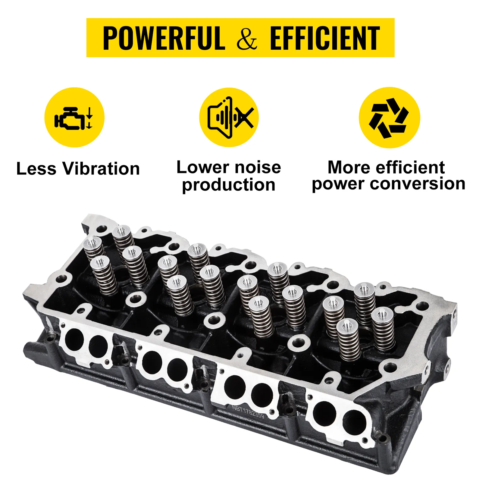 Reemplazo de culata VEVOR con menor ruido, menos vibración y conversión de potencia eficiente.