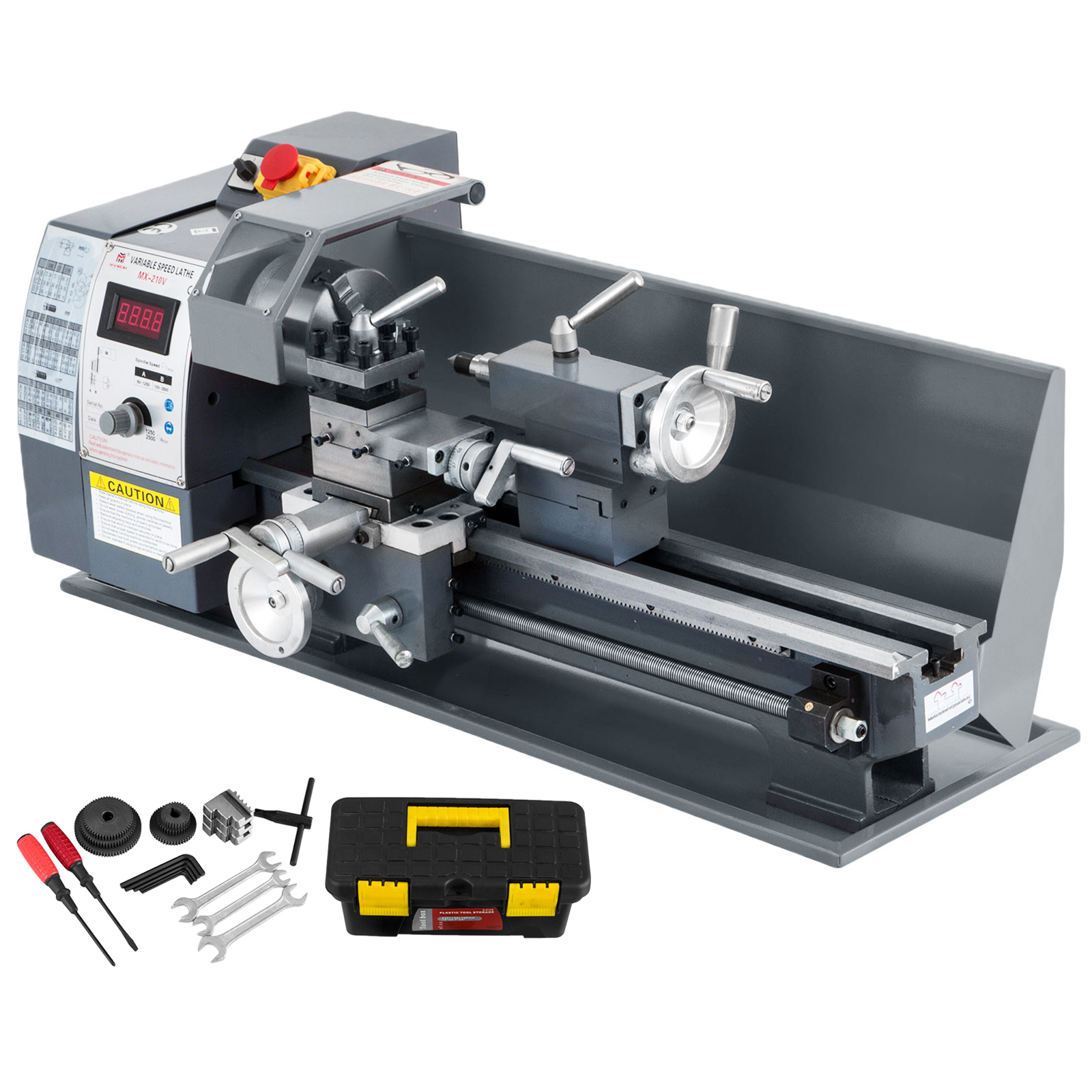 VEVOR Metal Lathe 8X16 Inches, Precision Mini Lathe Variable Speed