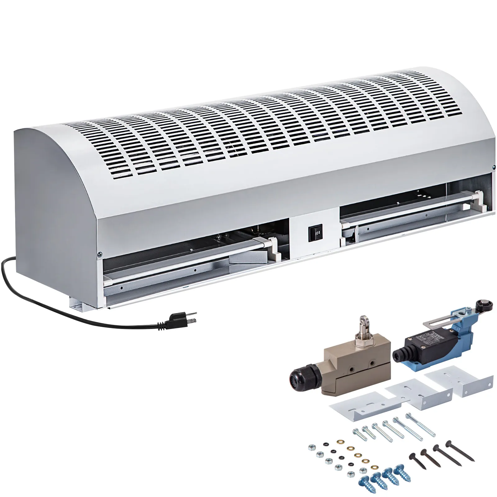 LOBOS Wall-mounted Air Curtain, High Air Volume, 2-speed, Commercial/home Air Curtain, Push Button Switch, White (Small