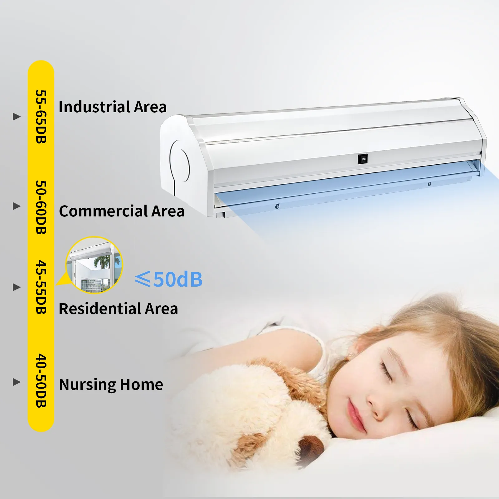 Cortina interior comercial VEVOR ideal para zonas residenciales y de enfermería tranquilas.