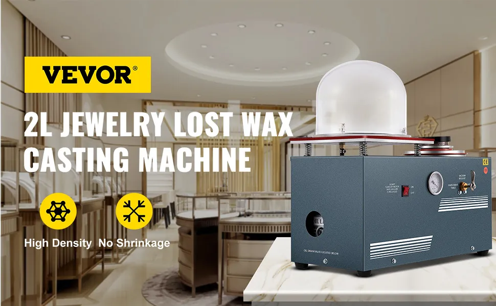Máquina de fundición al vacío VEVOR para joyería con alta densidad y sin contracción