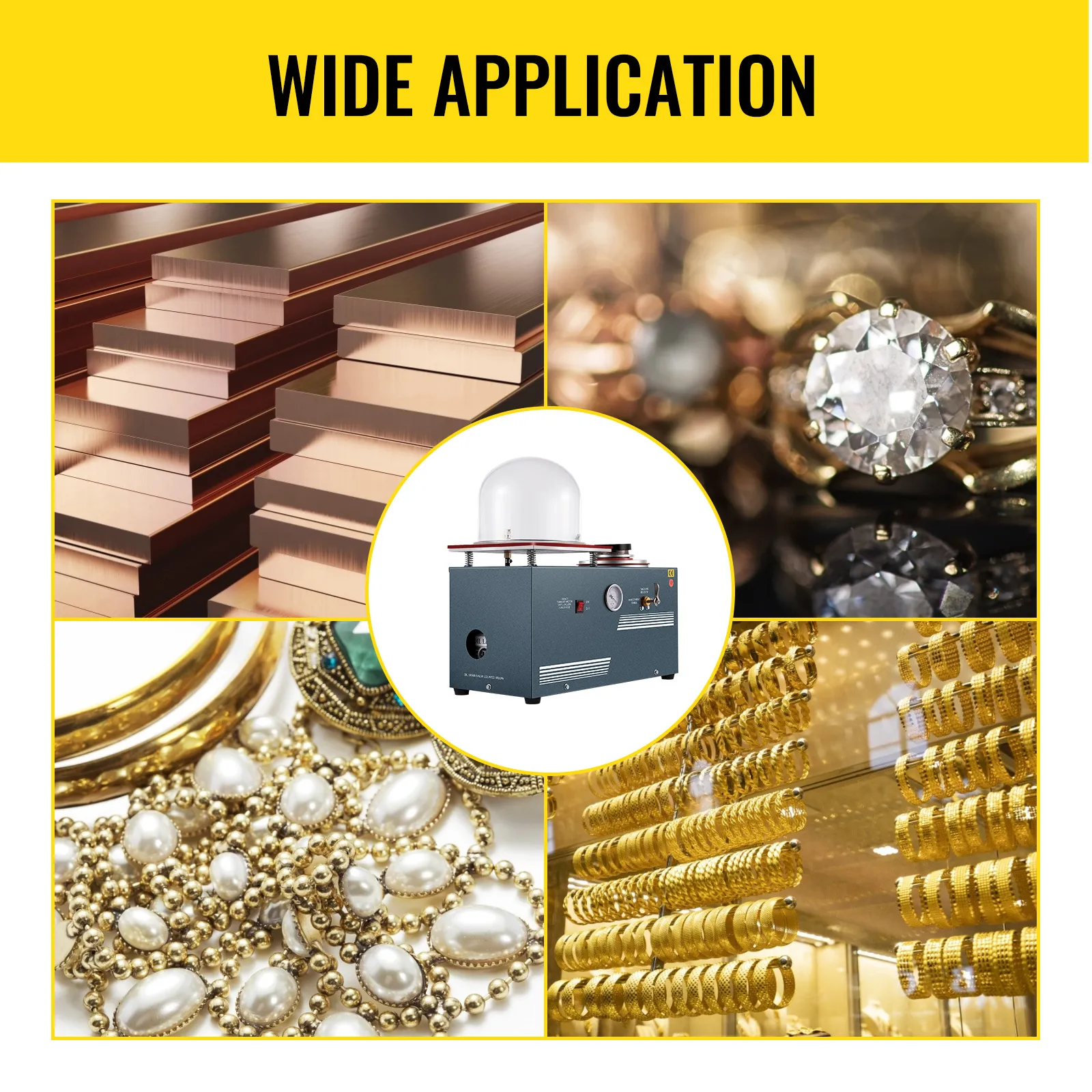 Máquina de fundición al vacío VEVOR: adecuada para aplicaciones de metal, joyería y oro.