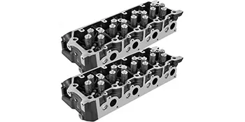 VEVOR cylinder head ford 6.0l powerstroke diesel - dual units with valve components