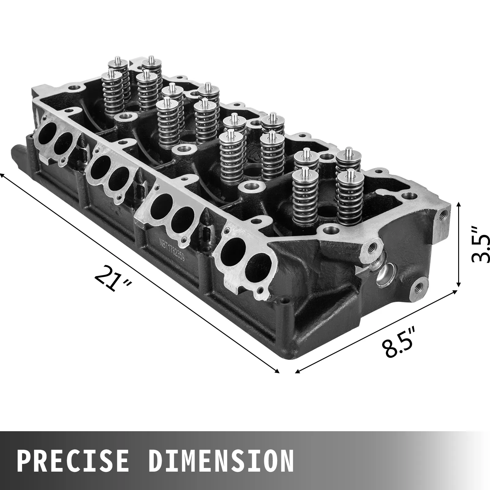 VEVOR cylinder head ford 6.0l powerstroke diesel, 21" x 8.5" x 3.5".