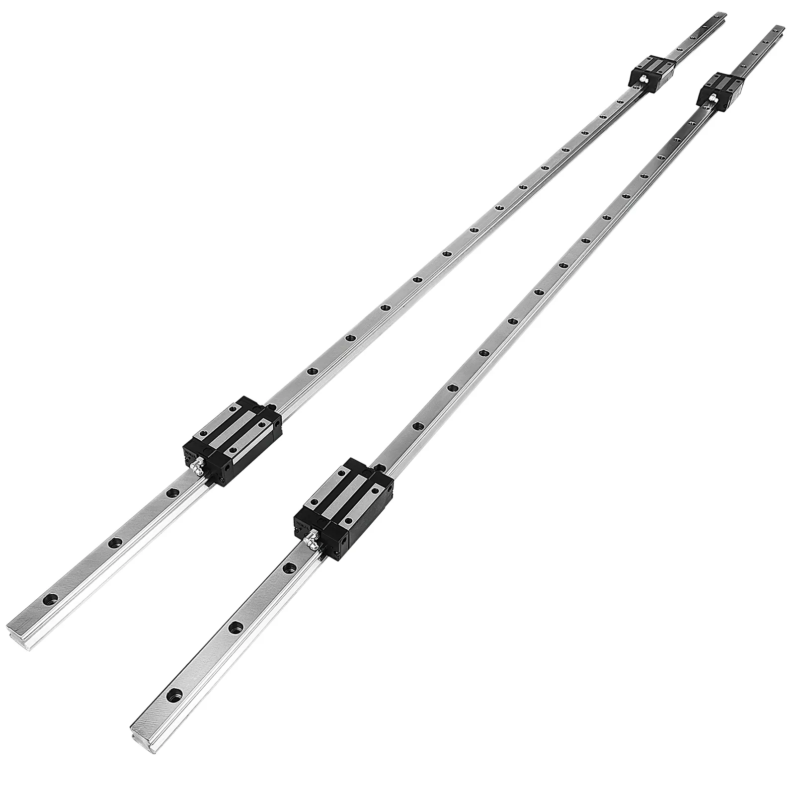 VEVOR linear rail with precision slide blocks, ideal for cnc machine applications.