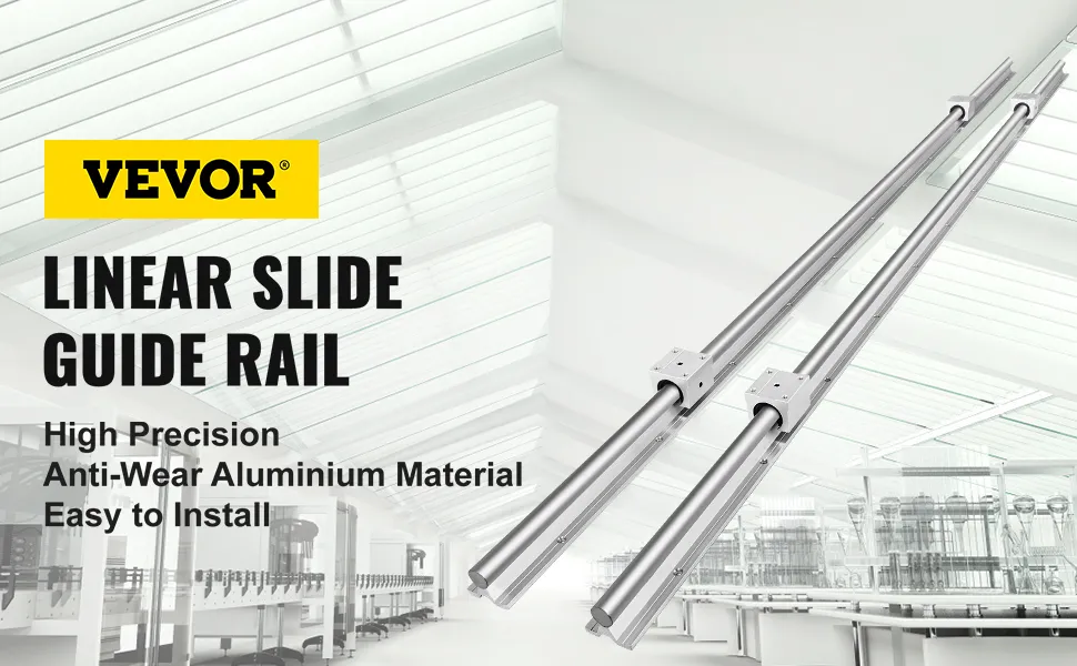 VEVOR linear rail set: high precision, anti-wear aluminium, easy to install.