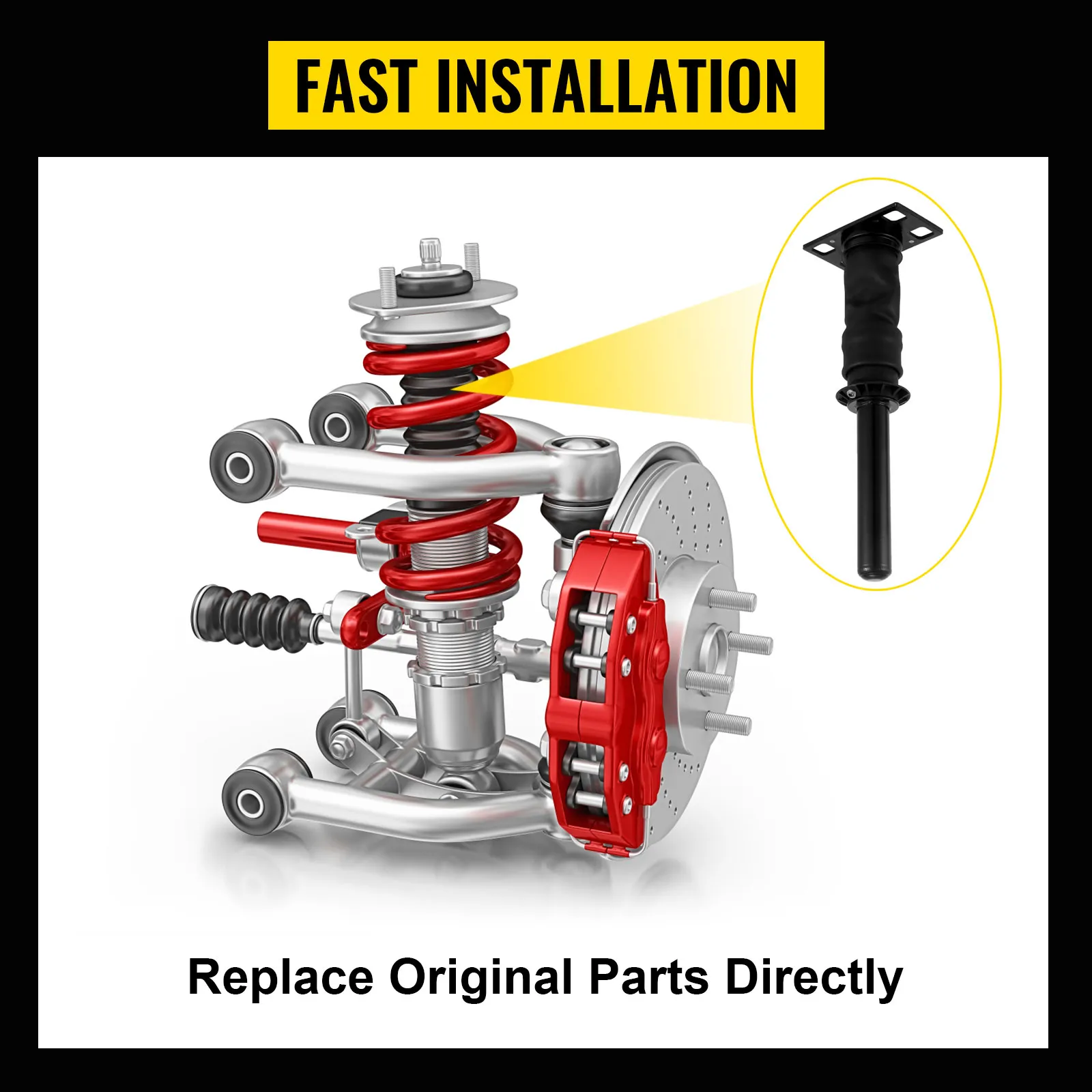 VEVOR cab shock absorber international prostar, fast installation, original parts.
