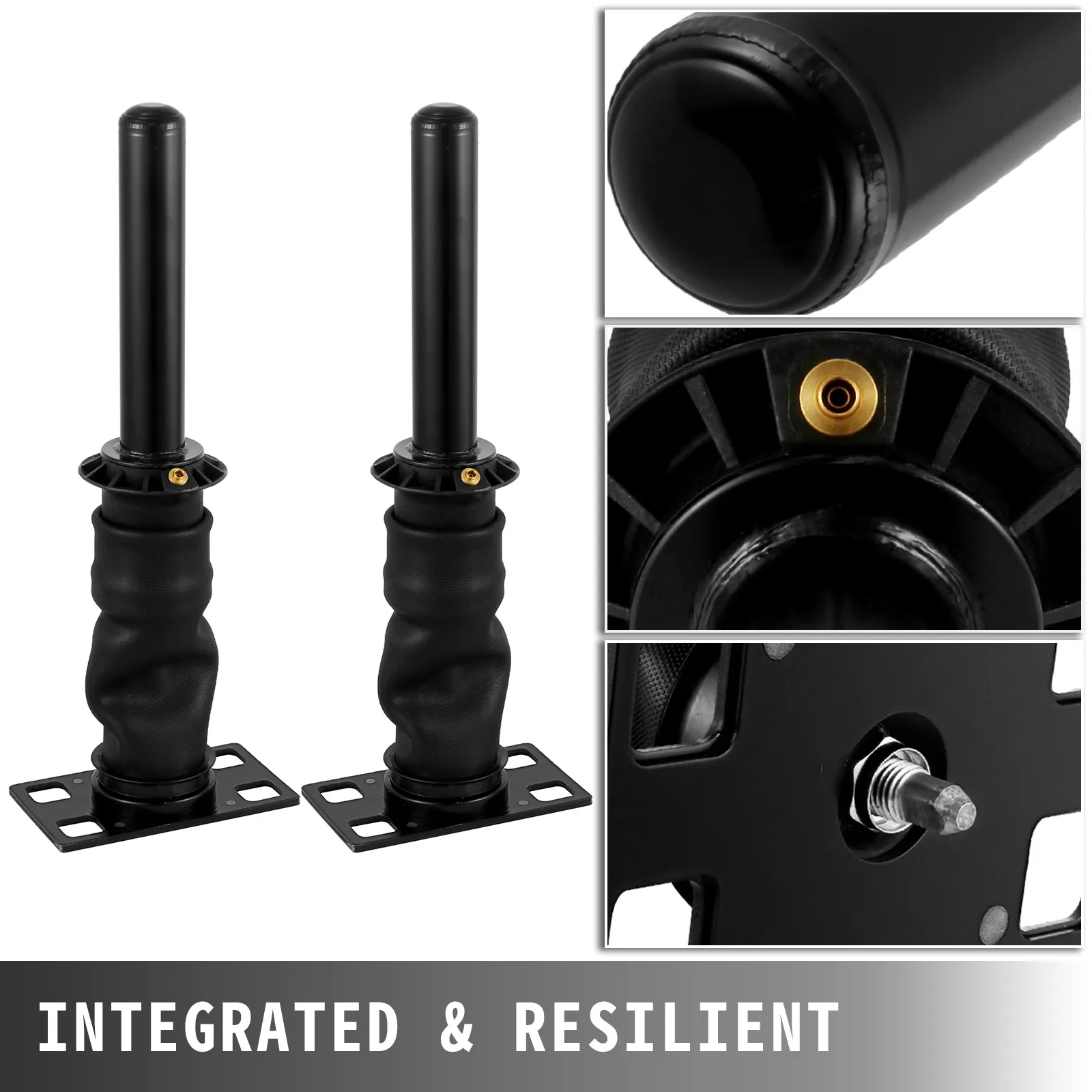 VEVOR air bags international prostar, integrated and resilient black components.
