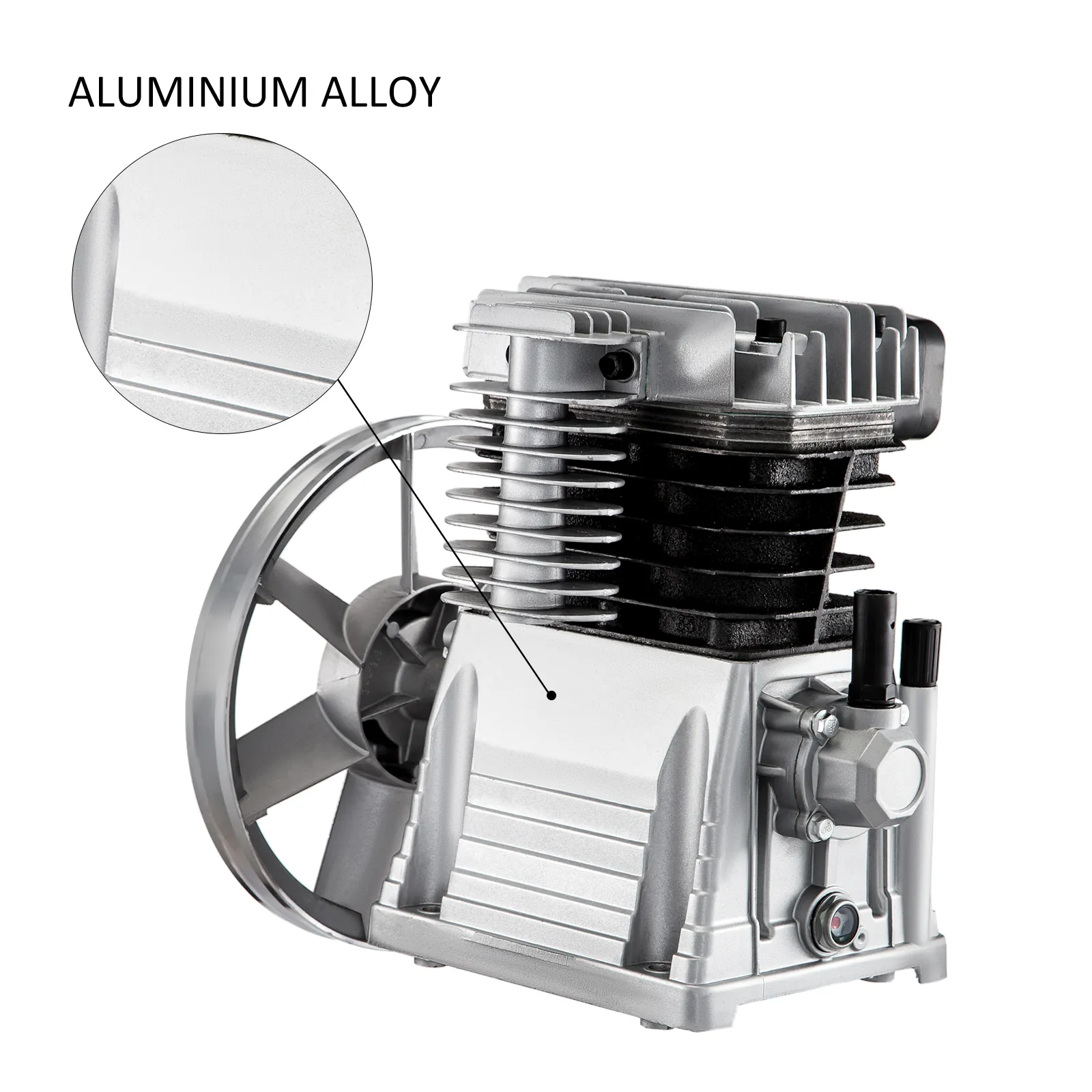 VEVOR air compressor pump made of durable aluminum alloy.