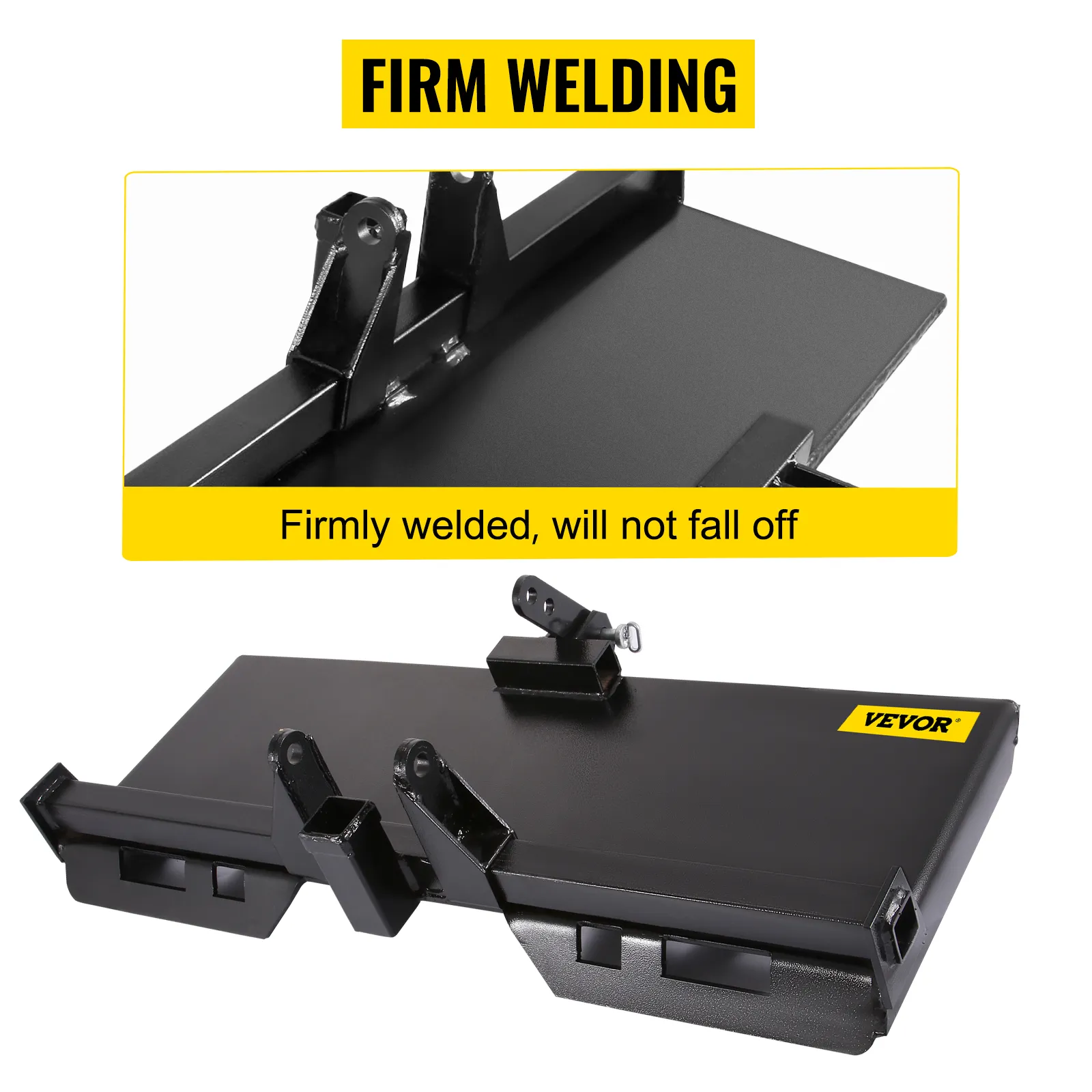 VEVOR 3 point attachment adapter with firm welding for durability and strength.