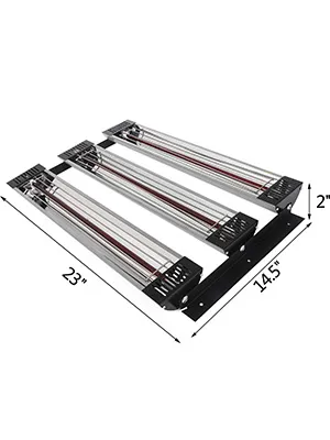 VEVOR-Lackhärtungslampe mit den Abmessungen 23" x 14,5" x 2".