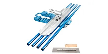 VEVOR bull float with blue poles and handle accessories on a white background.