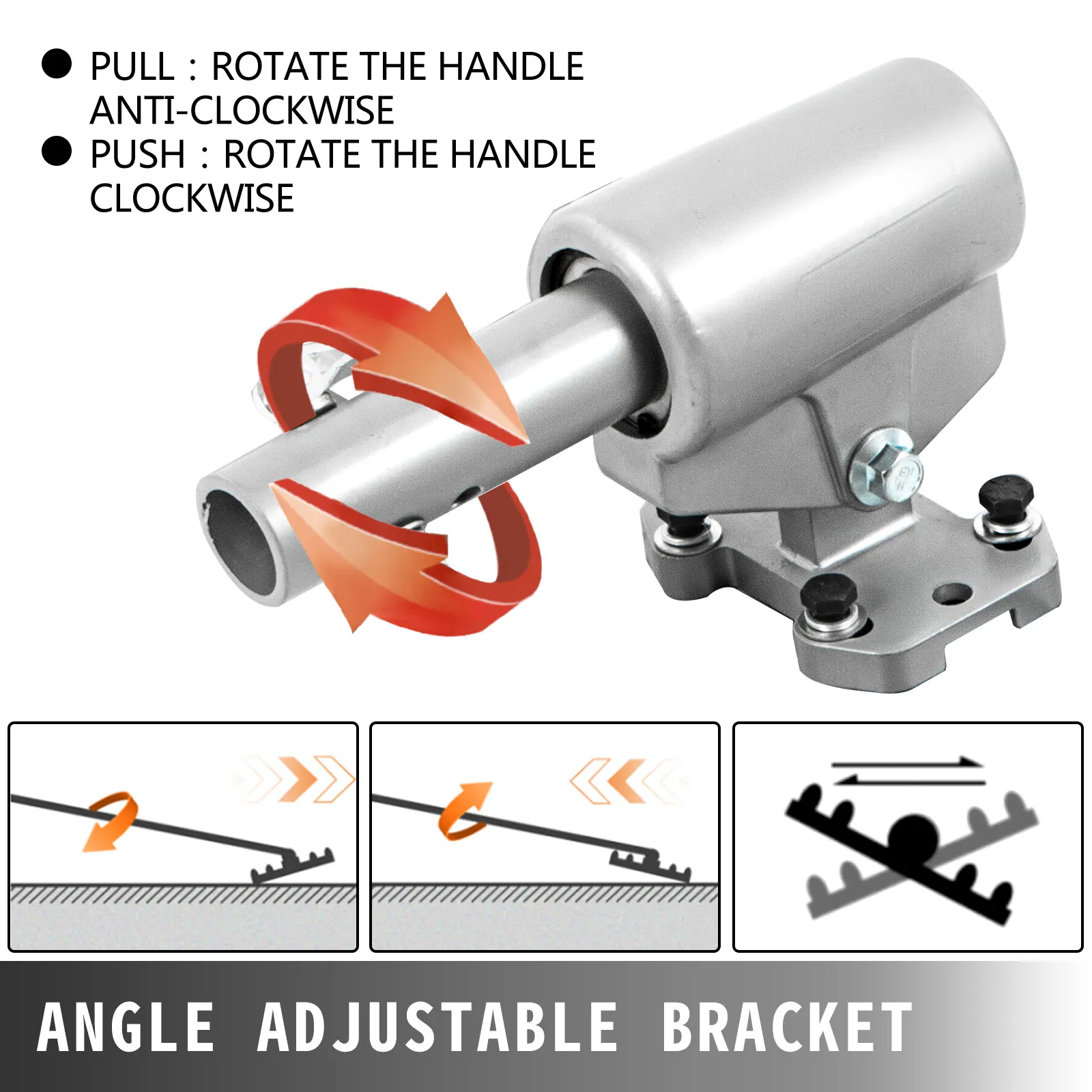 VEVOR bull float handle with angle adjustable bracket for smooth concrete leveling.