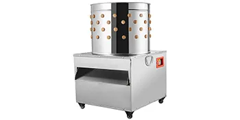 VEVOR chicken plucker machine with stainless steel body and rubber fingers.