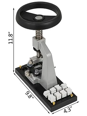 VEVOR watch opener with dimensions: 11.8" height, 9.8" length, 4.3" width.