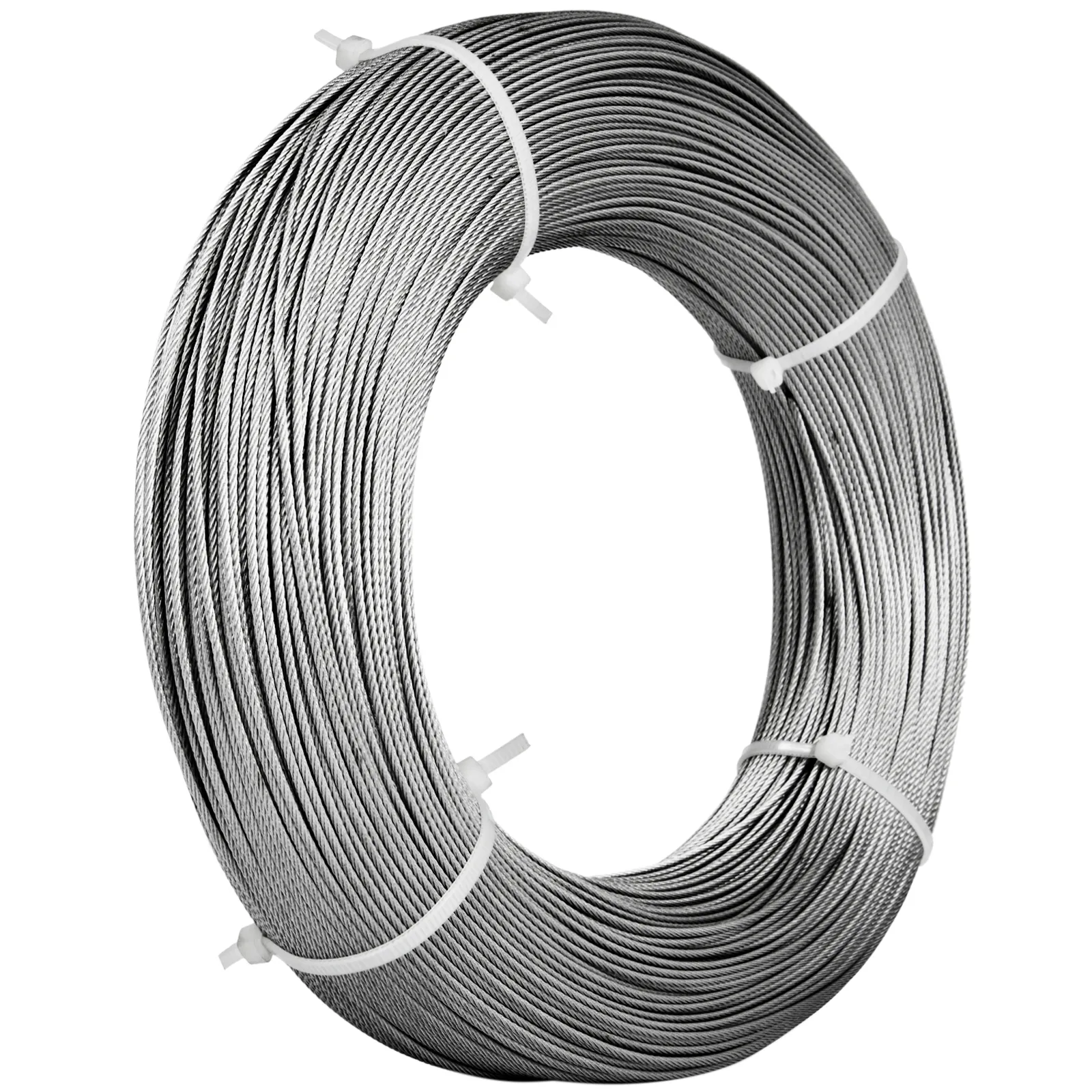 Gs Wire Rope 1,000ft Stainless Steel Type 316 Wire Rope 7x7 - 1/16