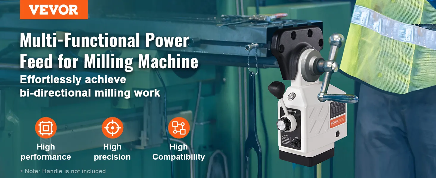 Alimentación de potencia del eje X VEVOR para fresadora: alto rendimiento, precisión y compatibilidad.