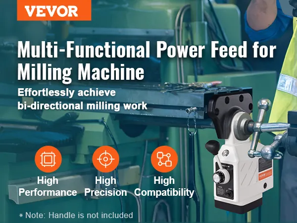 El avance de potencia del eje X VEVOR para fresadora ofrece alto rendimiento y precisión.