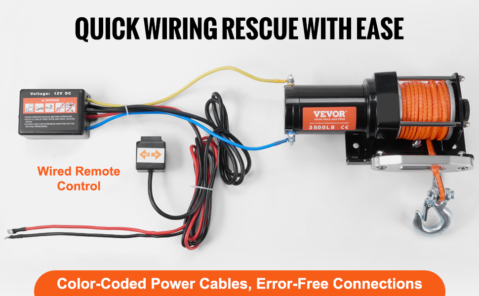 プロフ必須＊Electric ATV Winch 12V/24V（Winch For Atv 3500