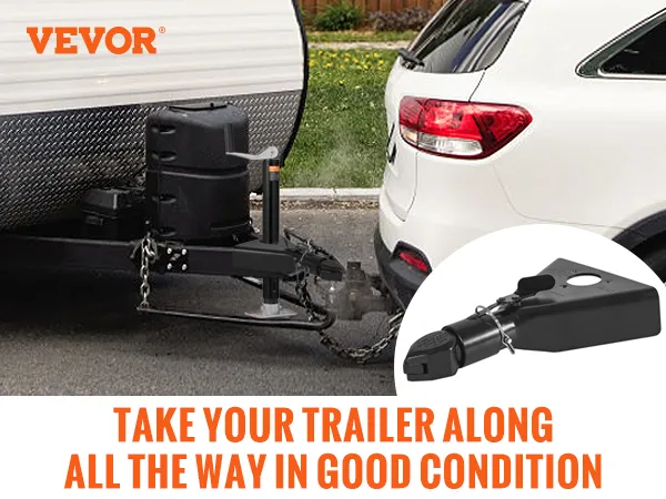Die A-Rahmen-Anhängerkupplung von VEVOR verbindet einen SUV mit einem Wohnwagen und ermöglicht so einfaches Ziehen. Tragfähigkeit: 3280 kg.