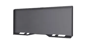 gray VEVOR skid steer mount plate with cut-out edges.