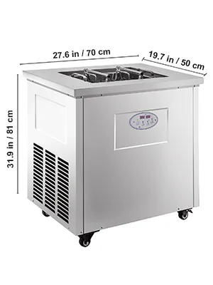Máquina de paletas comercial VEVOR con pantalla, 27,6 x 19,7 x 31,9 pulgadas.