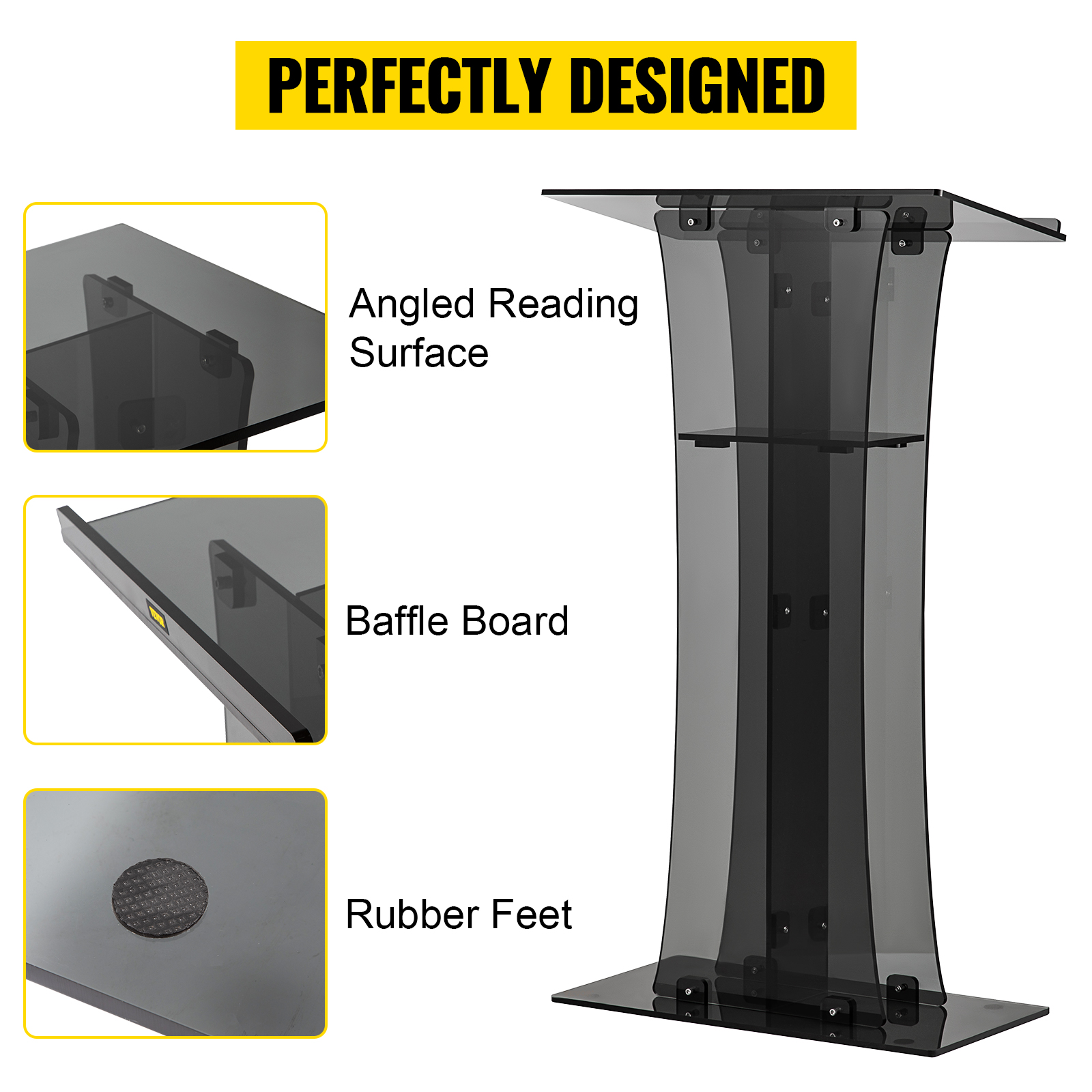 VEVOR Acrylic Pulpit, 47