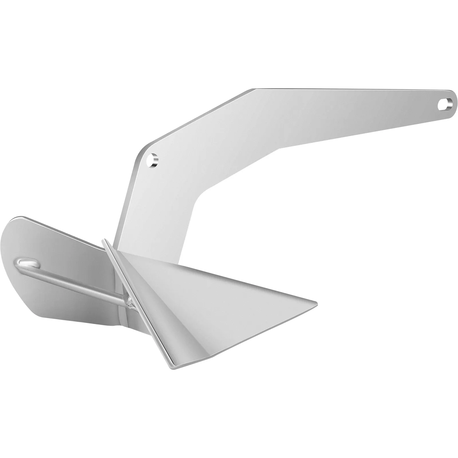 Ancla de barco delta VEVOR en elegante acabado en acero pulido.