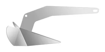 Ancla para barco VEVOR delta fabricada en acero inoxidable pulido.