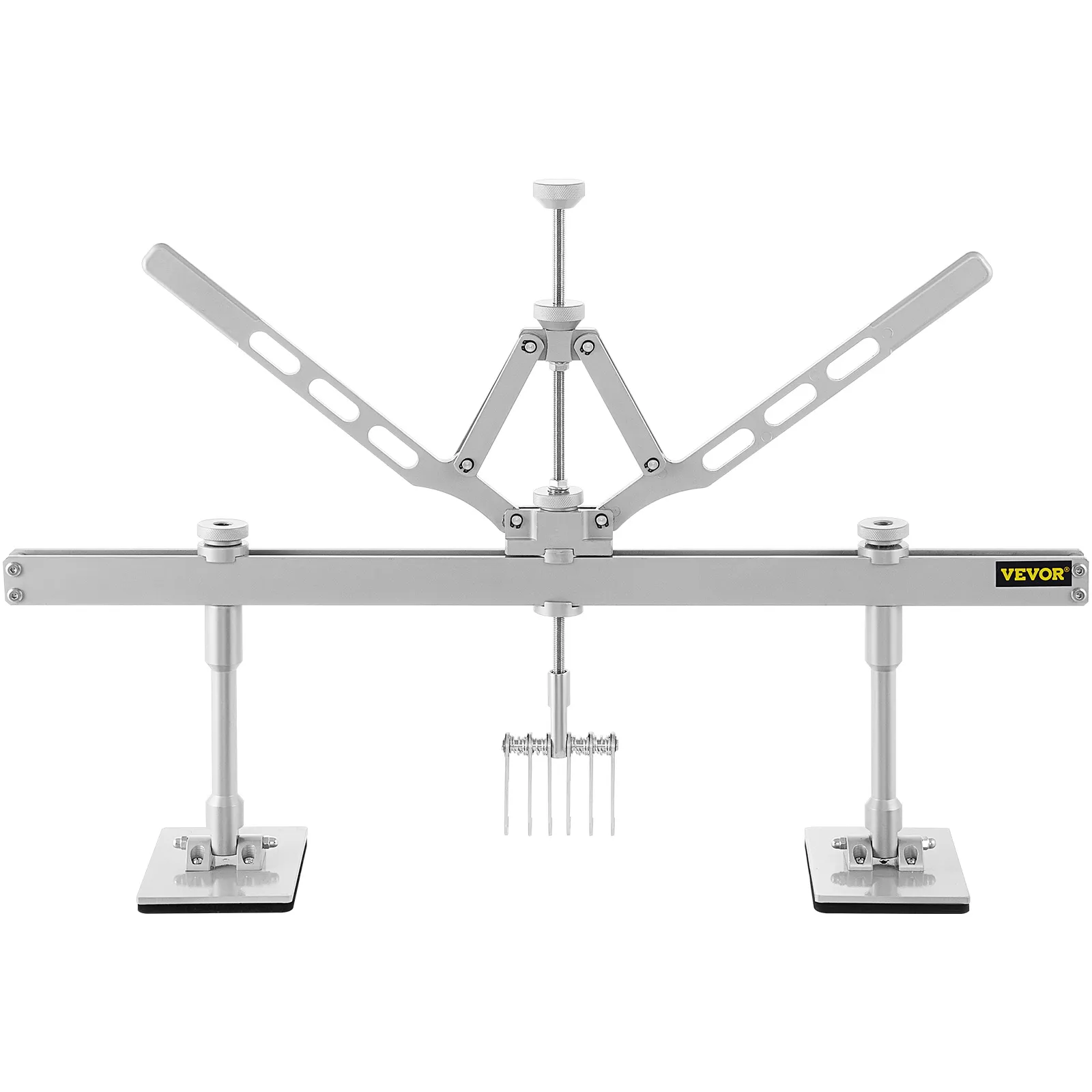 VEVOR dent pull lever bar kit with dual suction cups and adjustable arms.