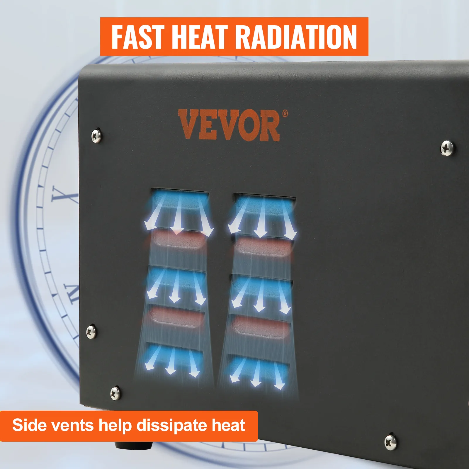 VEVOR panel spot puller with fast heat radiation, side vents help dissipate heat.