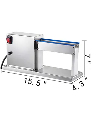 Pelador de huevos de codorniz eléctrico VEVOR, construcción de acero inoxidable, 15,5" x 4,3" x 7".