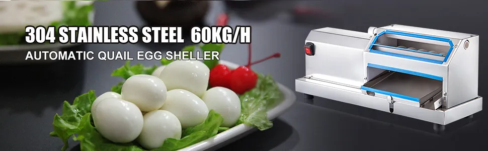 VEVOR Wachteleierschälmaschine – Edelstahl 304, 60 kg/h, automatischer Schäler.