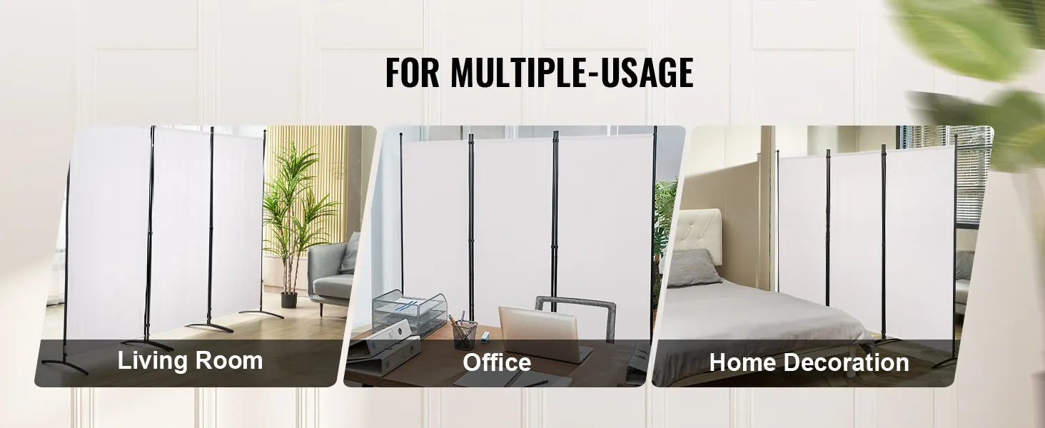 VEVOR room divider for living room, office, and home decoration, showcasing versatile usage options.