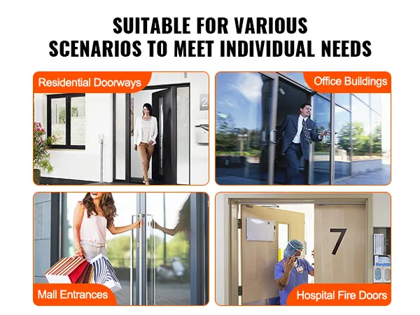 VEVOR-Türschließer für Eingangstore von Wohnhäusern, Bürogebäuden, Eingängen von Einkaufszentren und Brandschutztüren von Krankenhäusern.