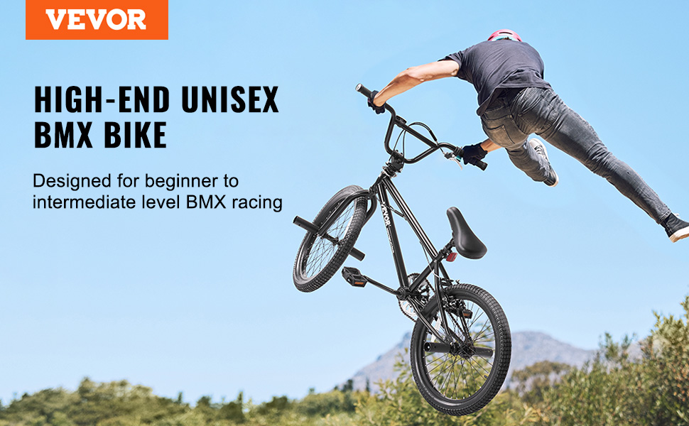 BMX　２０インチ VEVOR BMX Bike 20 Inch – 48 to 60 Inches, 360°, 20