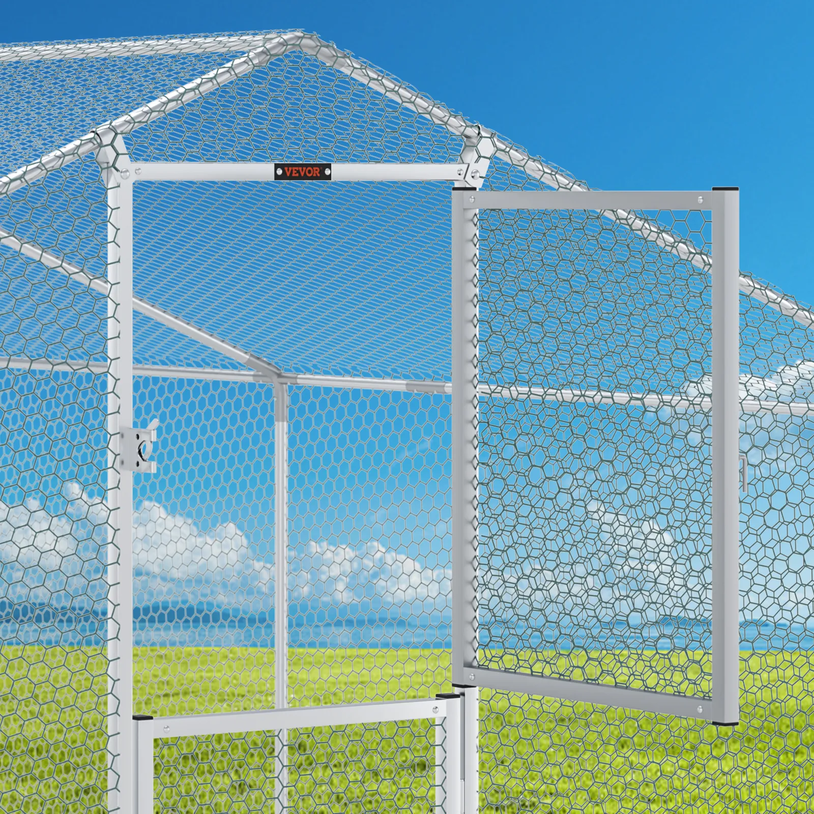Outdoo Lage Dog Kennel 6.6 X 6.6 FT, Heavy Duty Dog