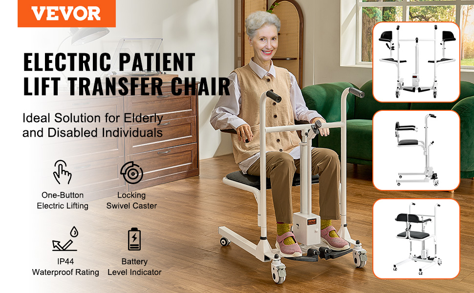 Patientenlifter Für Zuhause – Höhenverstellbar Mit Toilettenaufsatz Bis 150 Kg