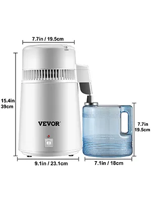 Newest 4L Dental  Medical Pure Water Distiller All Stainless Steel Internal