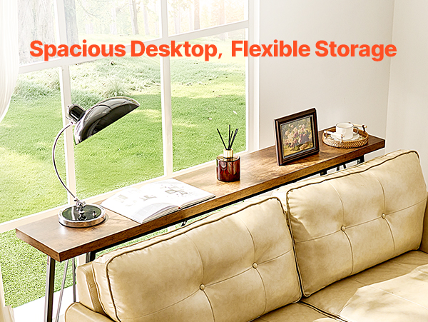 VEVOR Two Tier Console Table – 70.9 x 11.8 x 31.5 in.