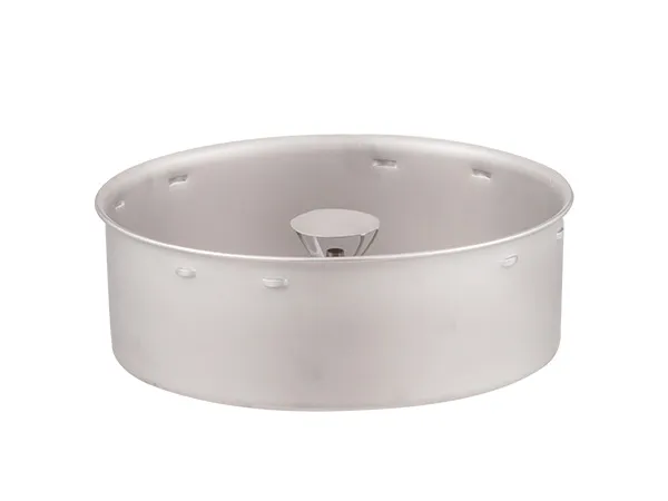 serbatoio interno in acciaio inox per la caffettiera VEVOR, caratterizzato da un design cilindrico liscio e lucidato.